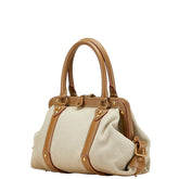 ルイ ヴィトン サックドニュイ MM ハンドバッグ M48826 ベージュ ブラウン キャンバス レザー レディース LOUIS VUITTON 【中古】